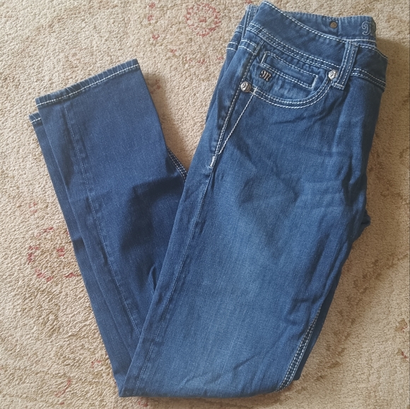 Miss Me Medium Wash Embellished Skinny Jeans sz 29 - Picture 7 of 7